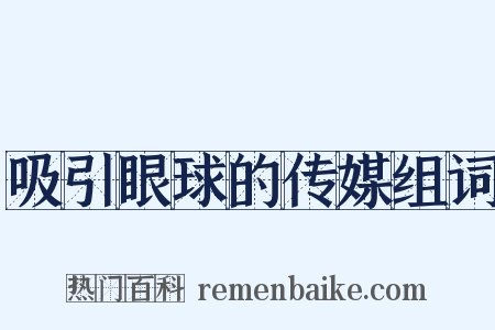 吸引眼球的传媒组词是什么意思的图片